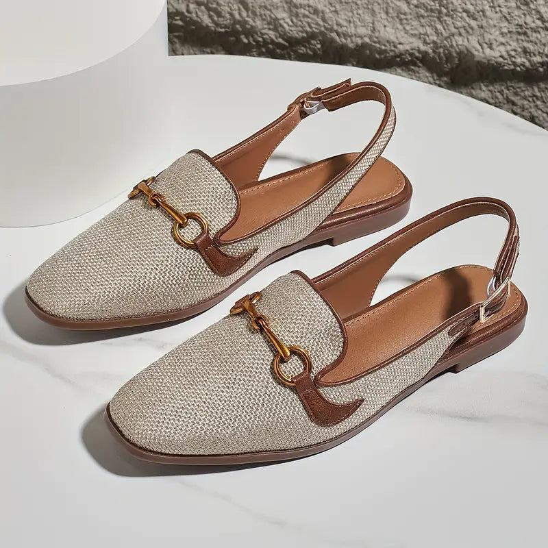 BIANCA | Elegant retro flat sandals for a refined look