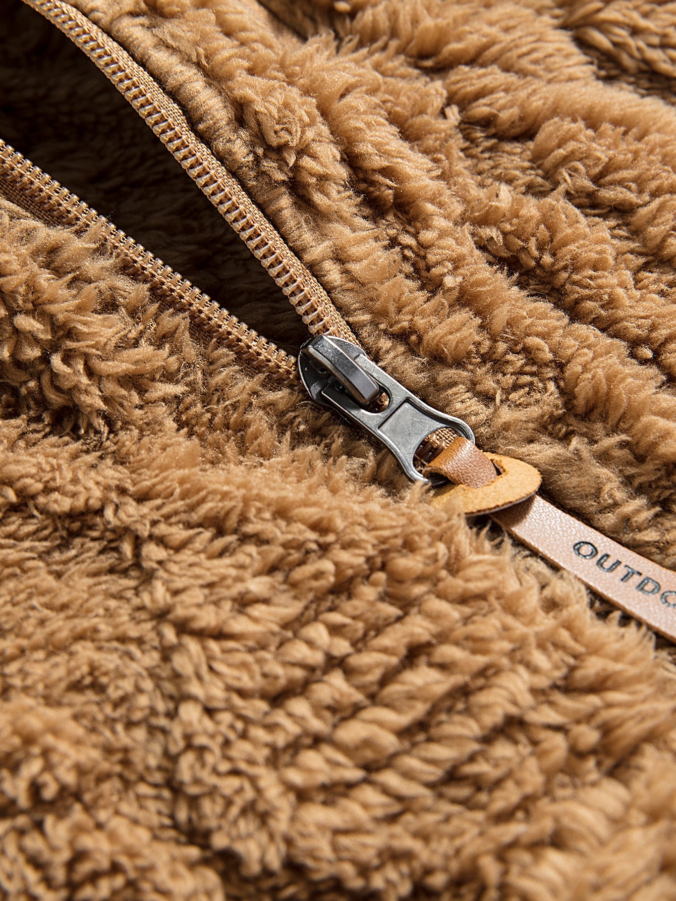 Geometric Jacquard Teddy Hoodie