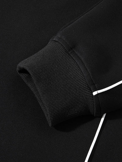 Relax Fit Polo Collar Sweatshirt