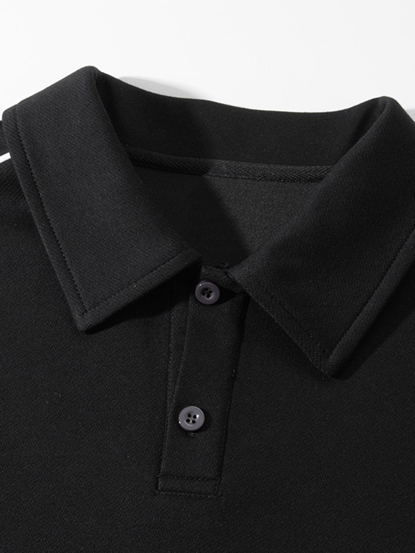 Relax Fit Polo Collar Sweatshirt