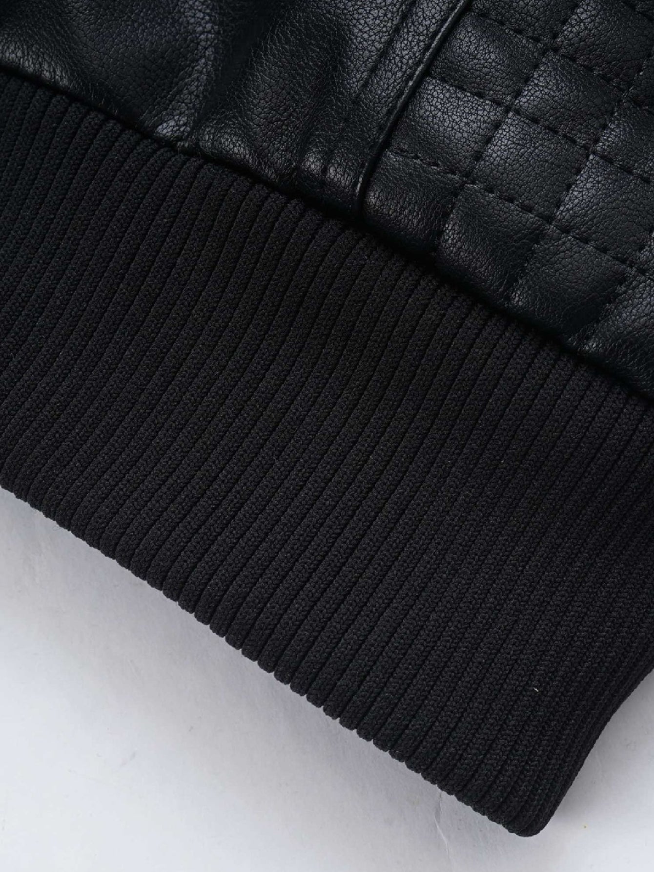 2 In 1 PU Leather Jacket With Detachable Hood