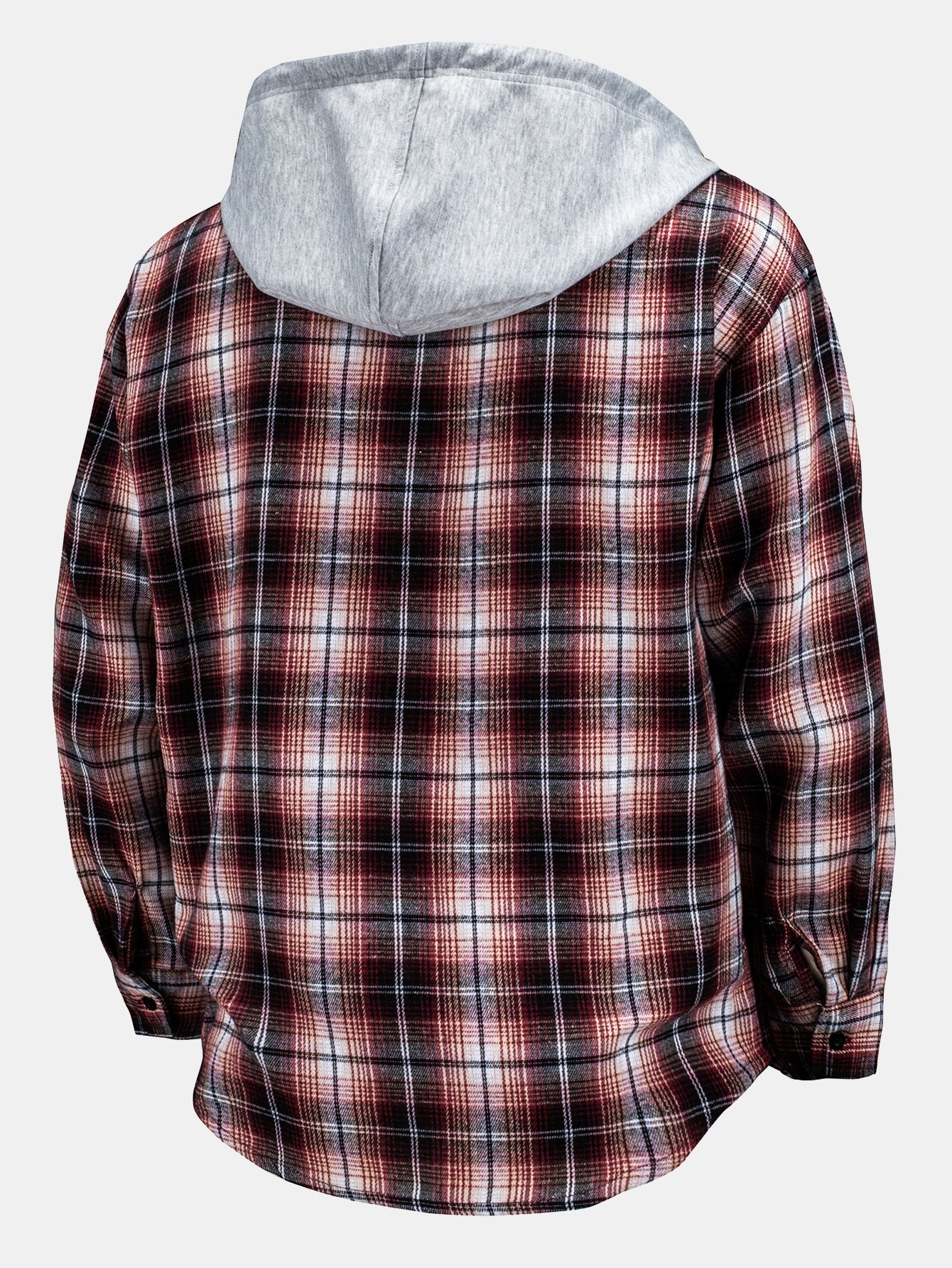 Plaid Hooded Shirt