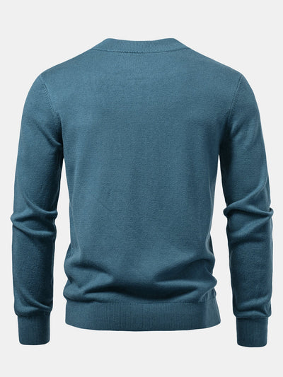 Stripe Mock Neck Sweater