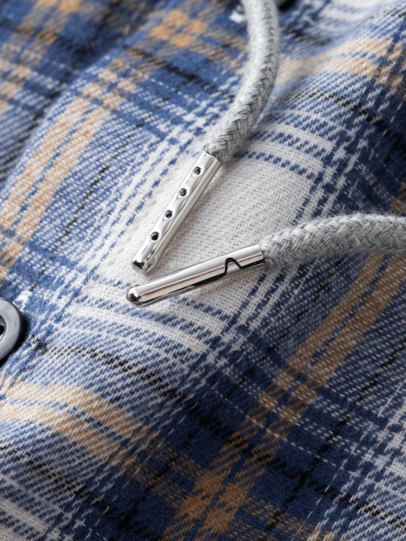 Plaid Hooded Shirt