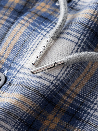 Plaid Hooded Shirt