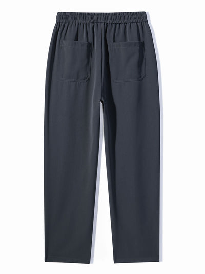 Raglan Sleeve 2 In 1 Waffle T-Shirt & Single Pleat Drawstring Straight Leg Pants