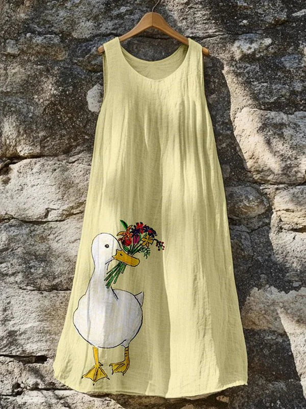 Capucine – Duck Pattern Dress