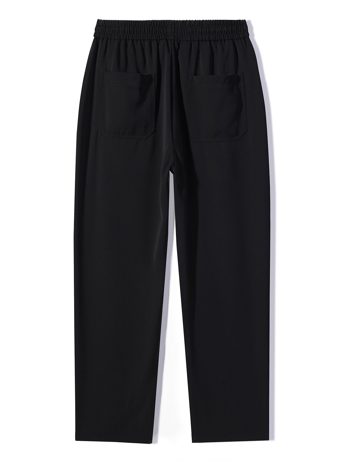 Raglan Sleeve 2 In 1 Waffle T-Shirt & Single Pleat Drawstring Straight Leg Pants