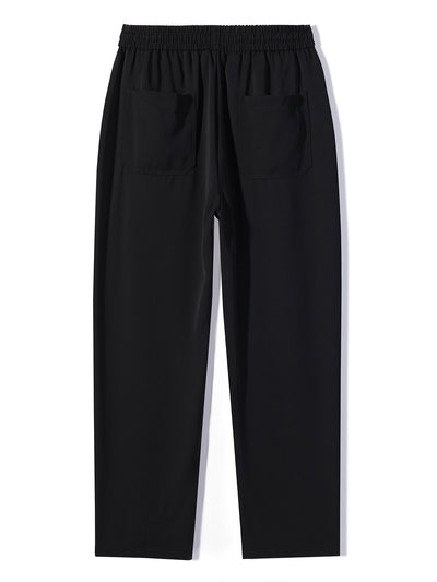 Raglan Sleeve 2 In 1 Waffle T-Shirt & Single Pleat Drawstring Straight Leg Pants