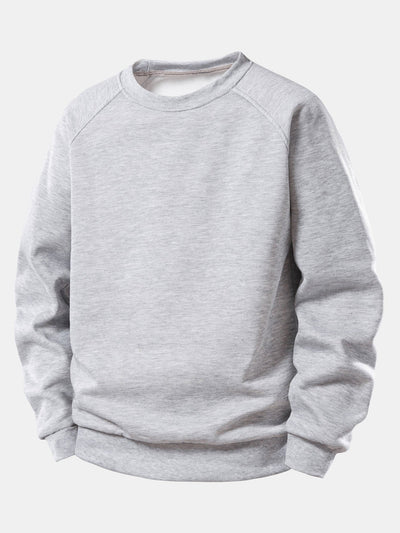 Basic Crew Neck Sweatshirt & Jogger Pants