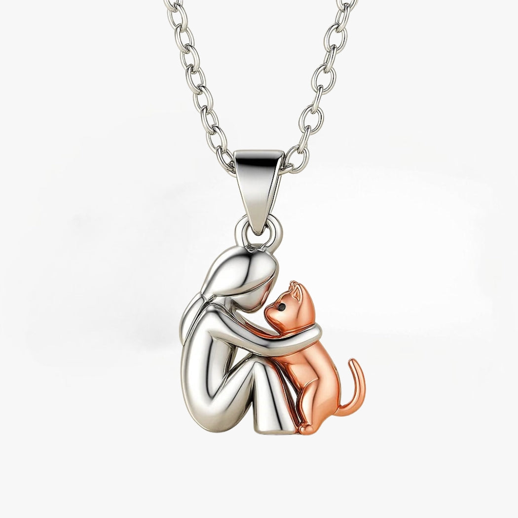 Elisa - Cat-shaped pendant necklace