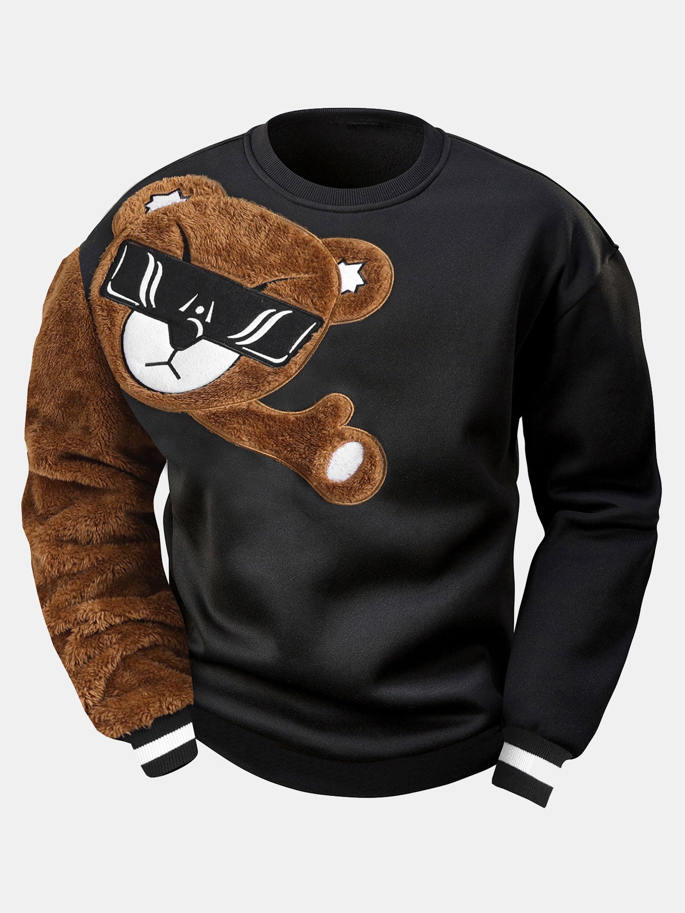 Sunglasses Teddy Bear Crew Neck Sweatshirt