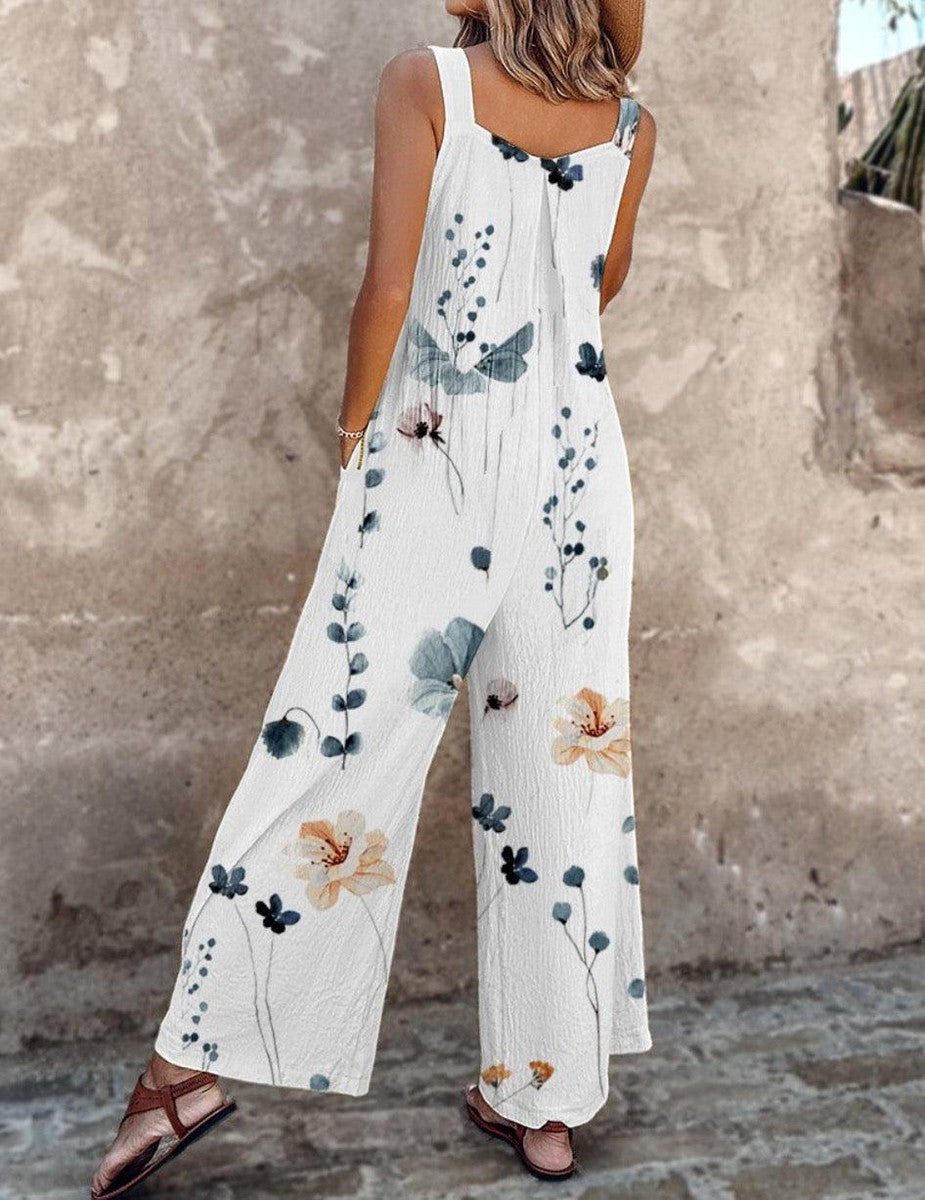 Apolline | Ivory Floral Jumpsuit