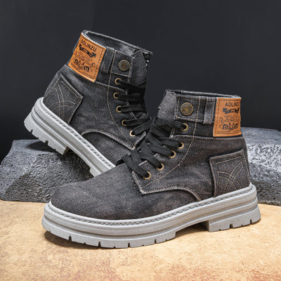 Urban Grit Denim Boots
