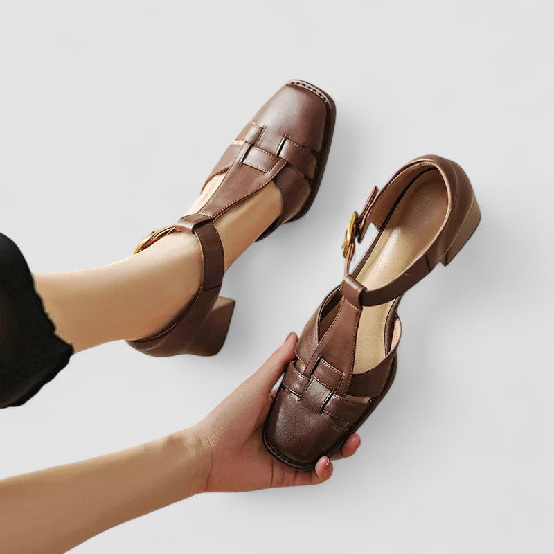 Scarlett™ – Orthopaedic T-Strap Block Heels