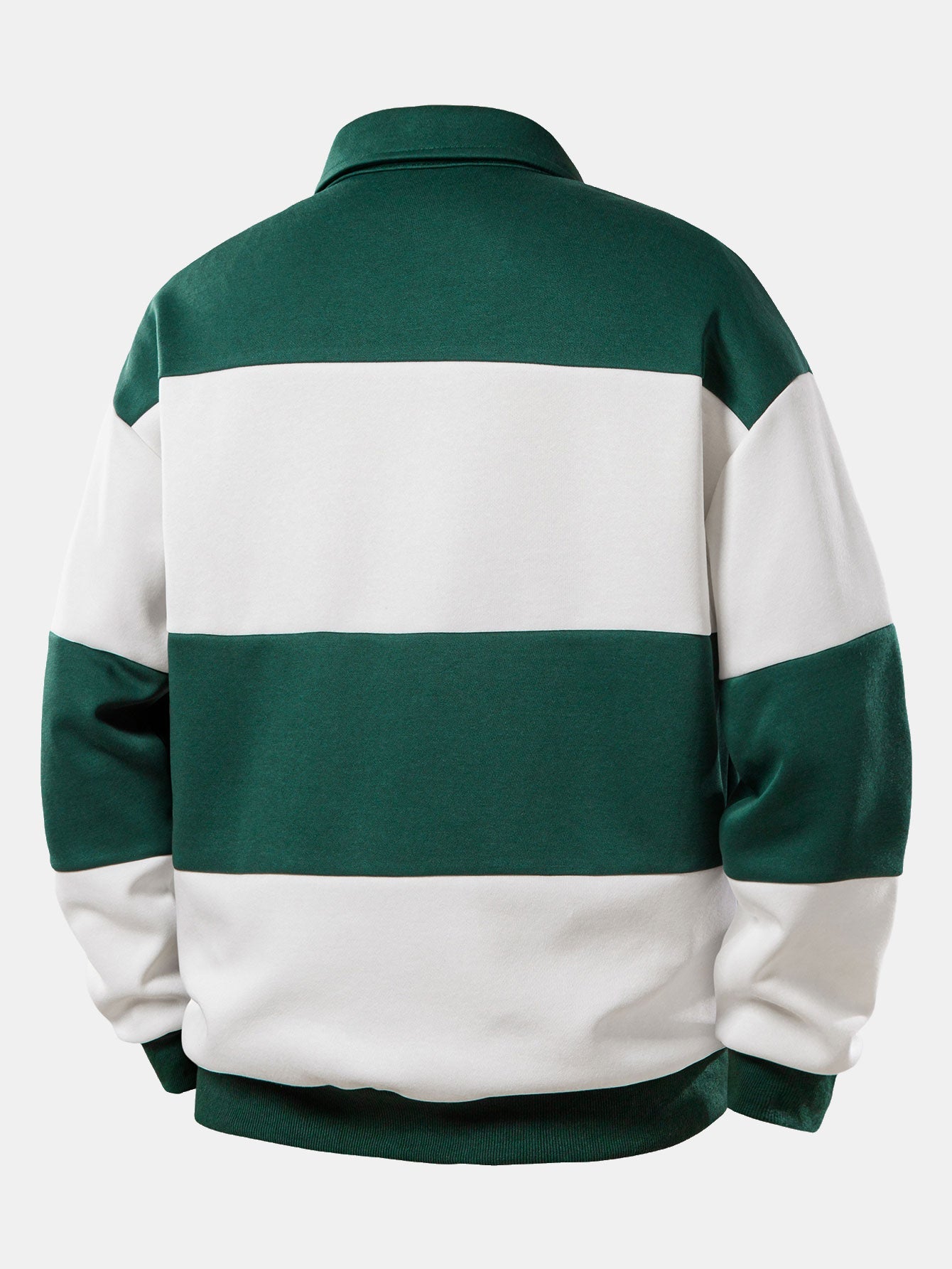 Relax Fit New York Print Color Block Polo Sweatshirt
