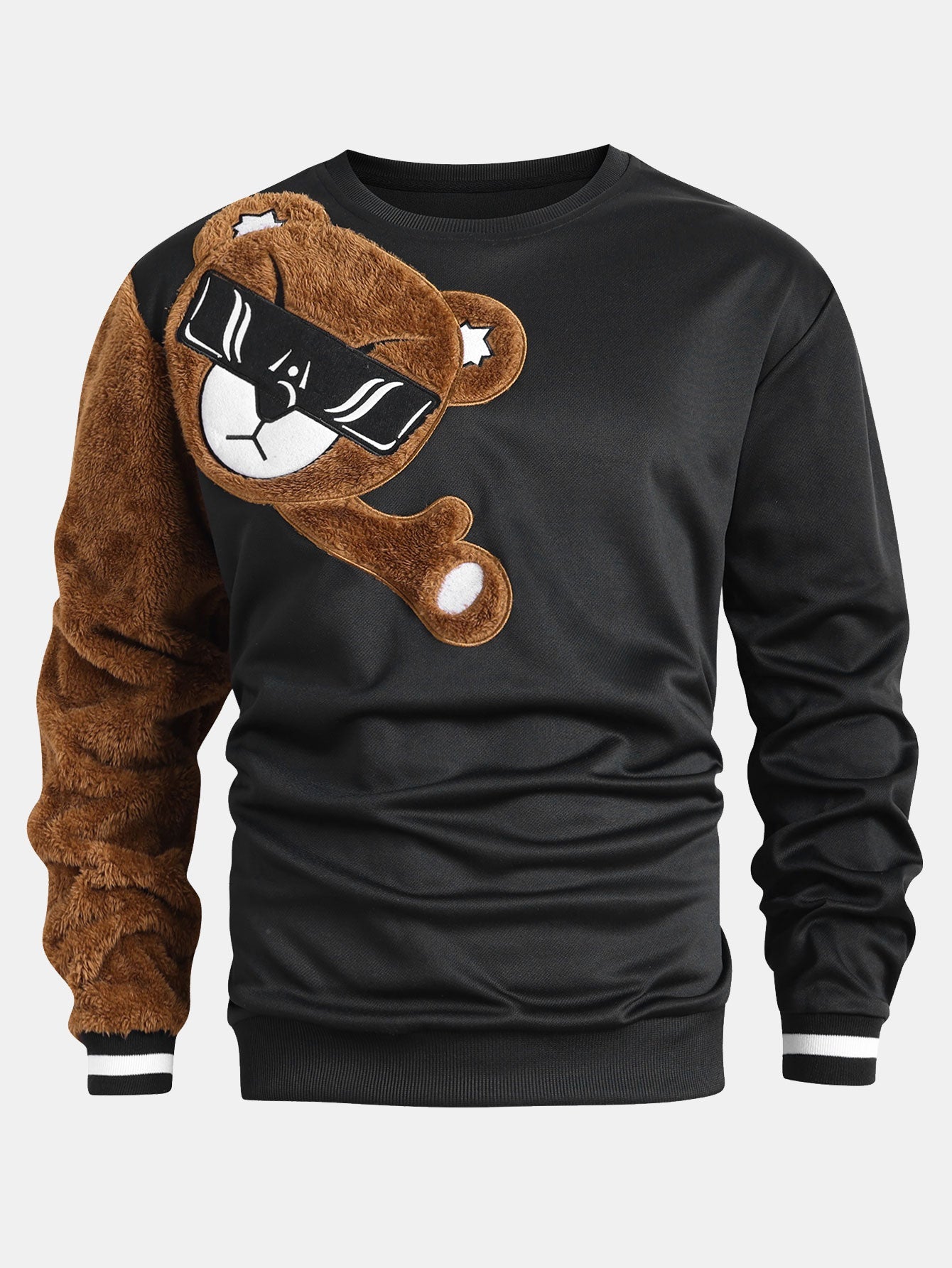 Sunglasses Teddy Bear Crew Neck Sweatshirt