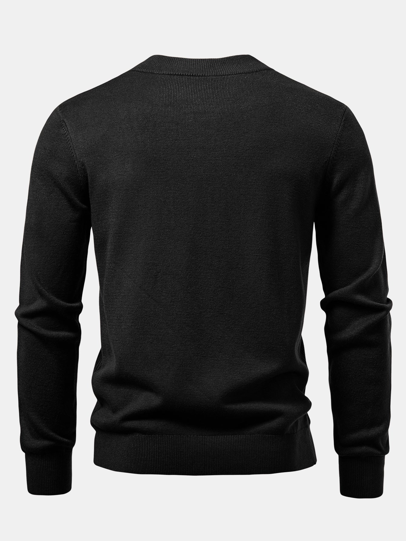 Stripe Mock Neck Sweater