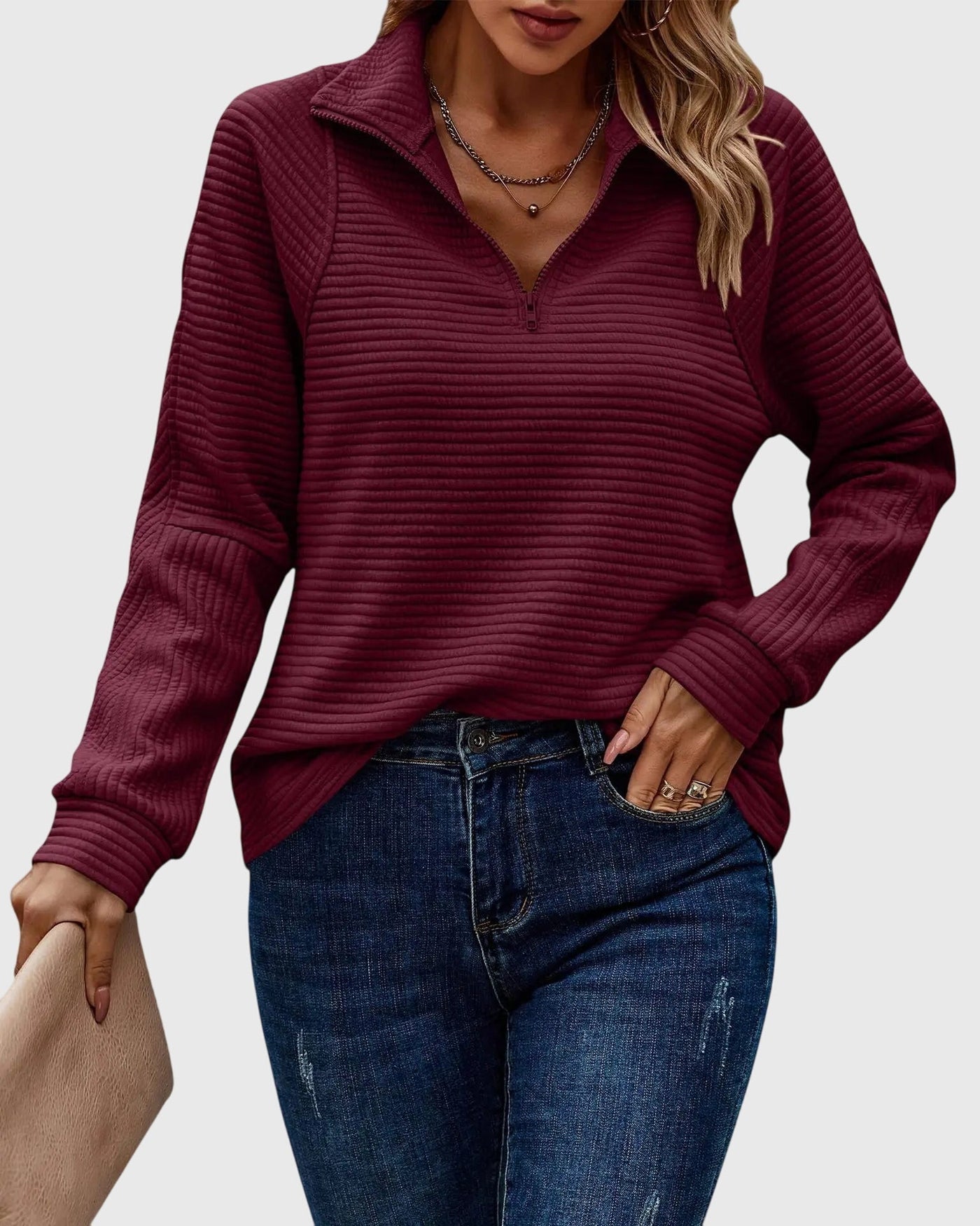 Molly | Elegant Half-Zip Sweater