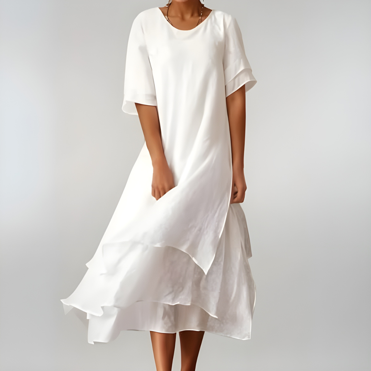 Agnès | Lightweight and Elegant Long Cotton Dress