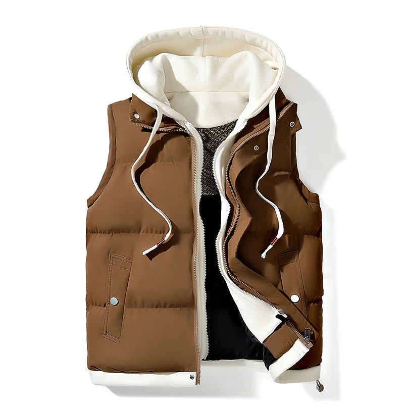 Matteo Rinaldi Hooded Puffer Gilet