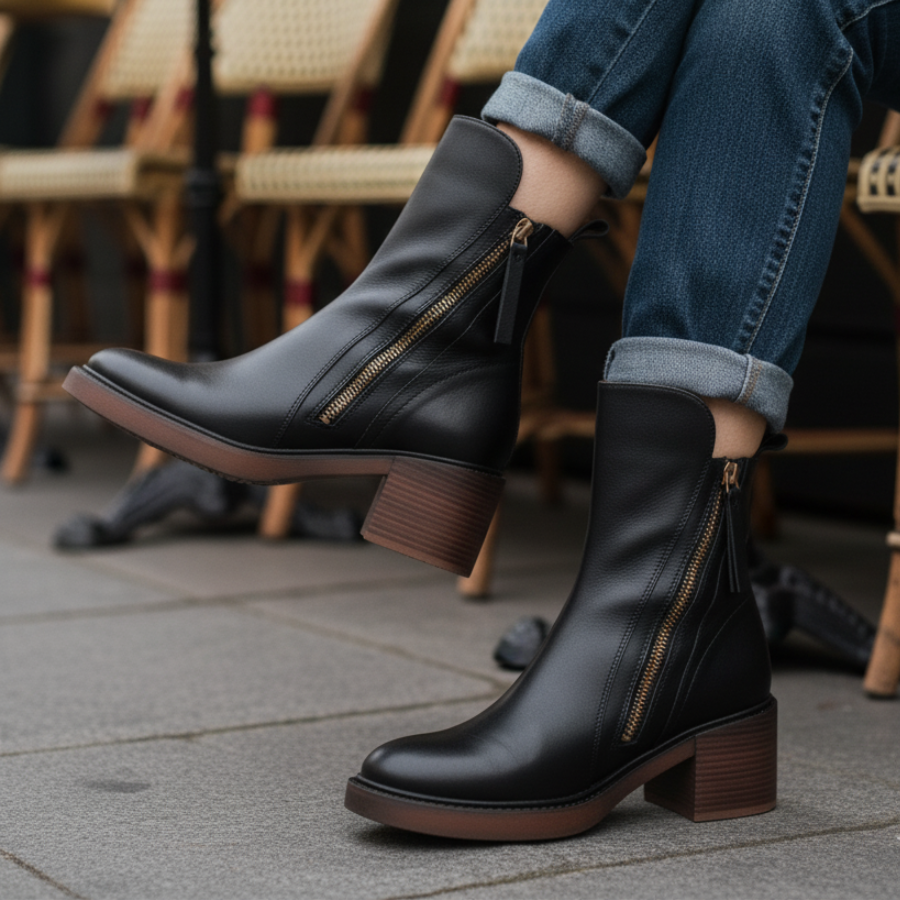 Garciel | Leather Ankle Boots