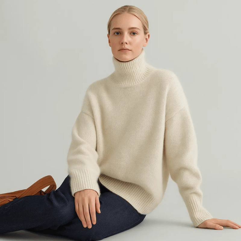 Amelie | Luxurious Turtleneck Sweater Made from Cashmere Blend