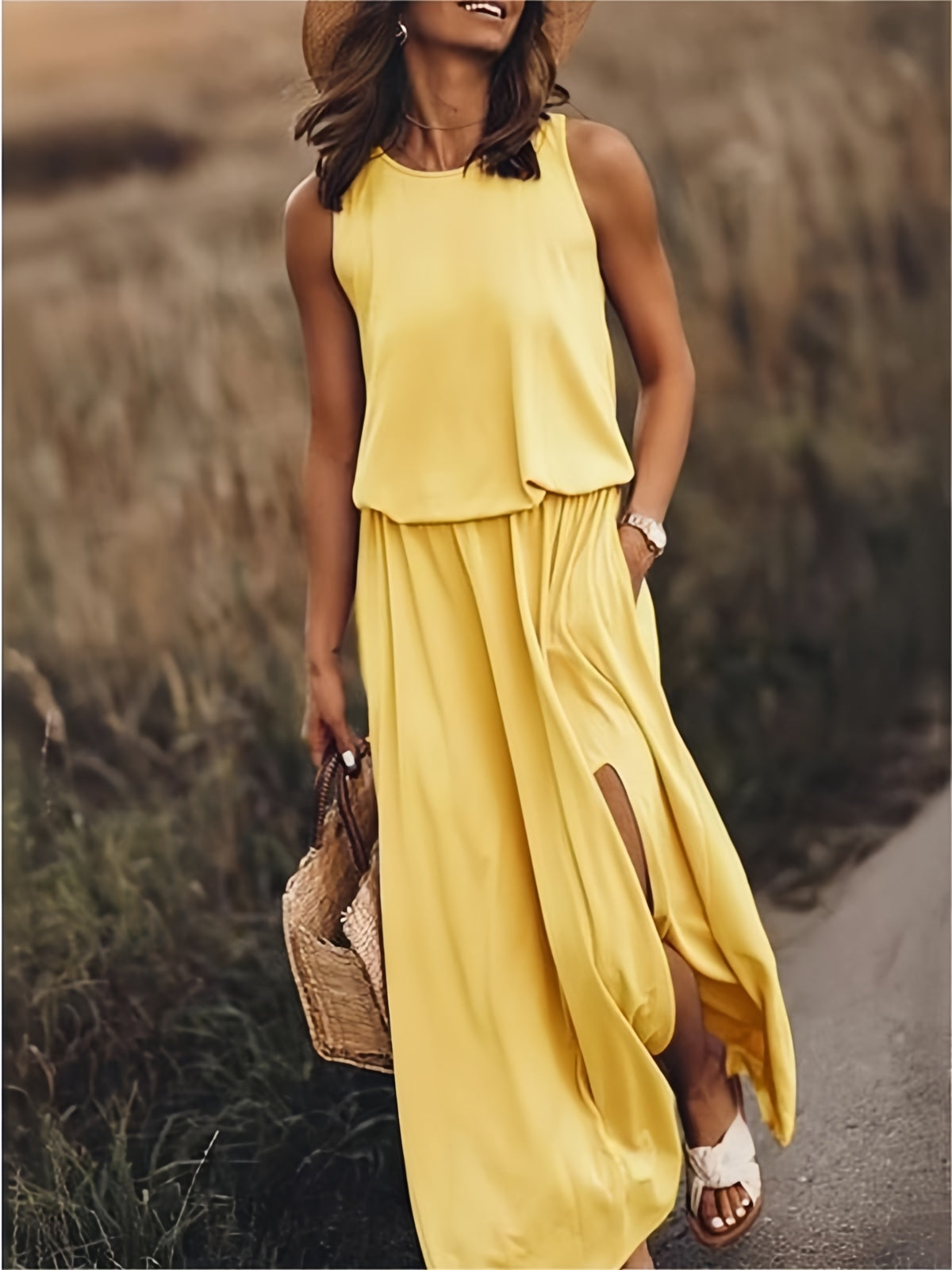 MINERVA I SLEEVELESS MAXI DRESS