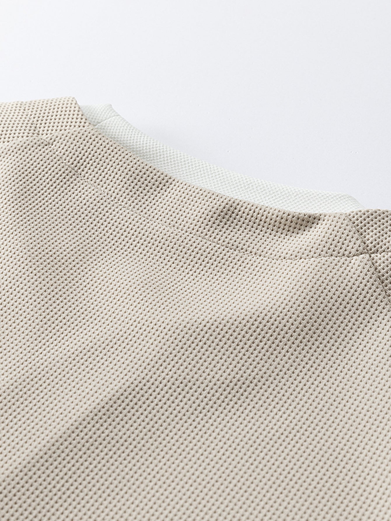 Raglan Sleeve 2 In 1 Waffle T-Shirt & Single Pleat Drawstring Straight Leg Pants