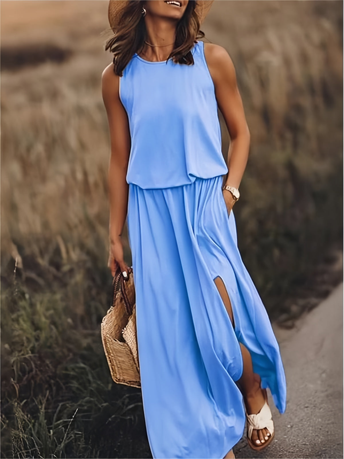 MINERVA I SLEEVELESS MAXI DRESS