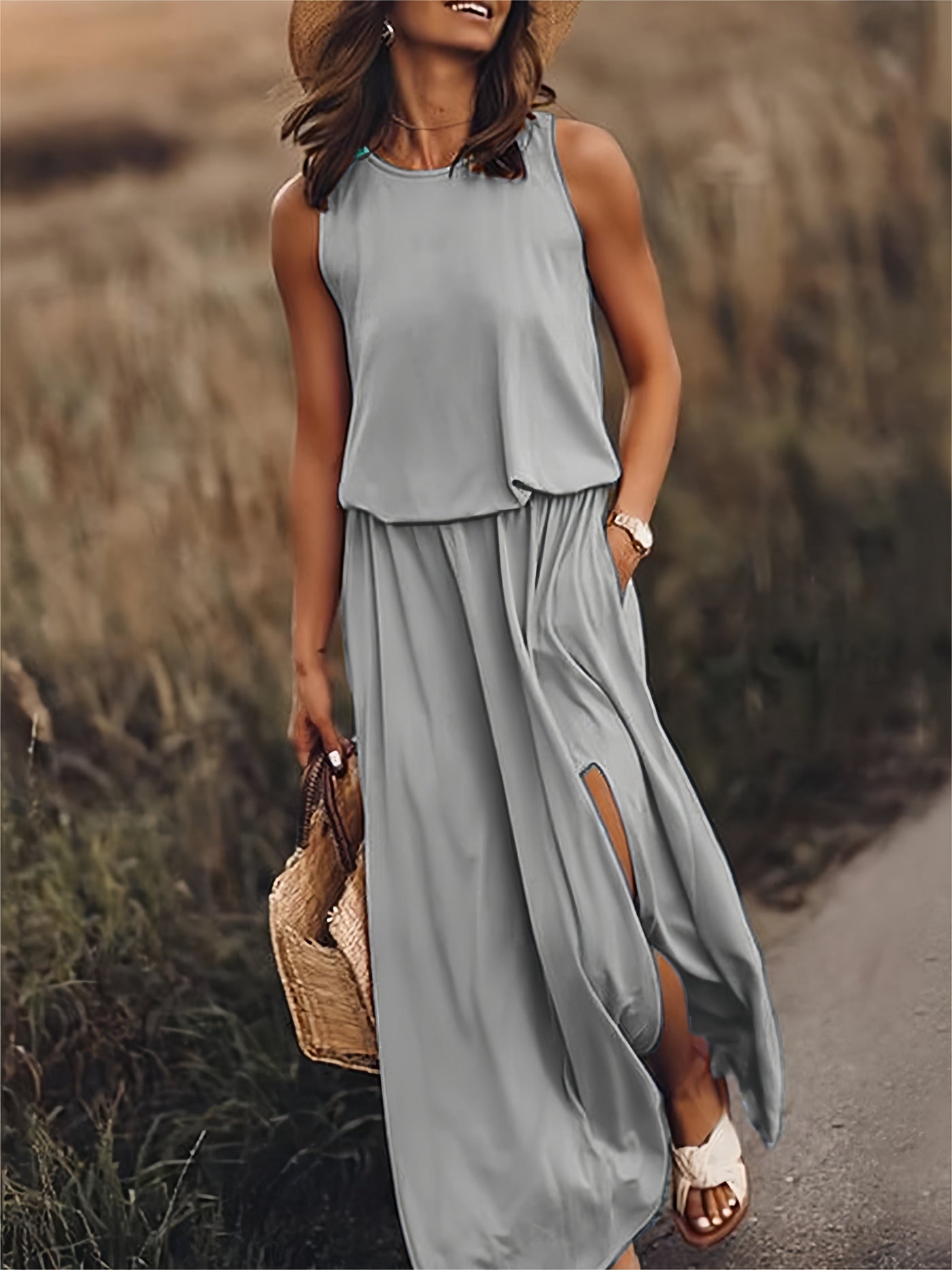 MINERVA I SLEEVELESS MAXI DRESS