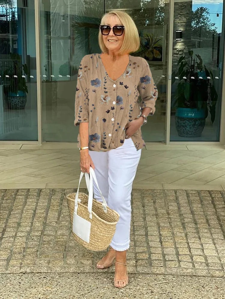 Marlowe | Floral blouse with relaxed elegance