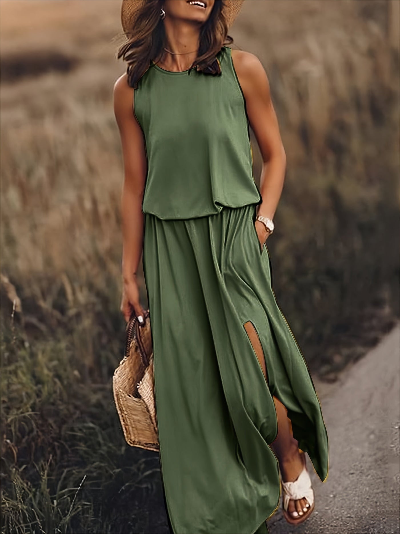 MINERVA I SLEEVELESS MAXI DRESS