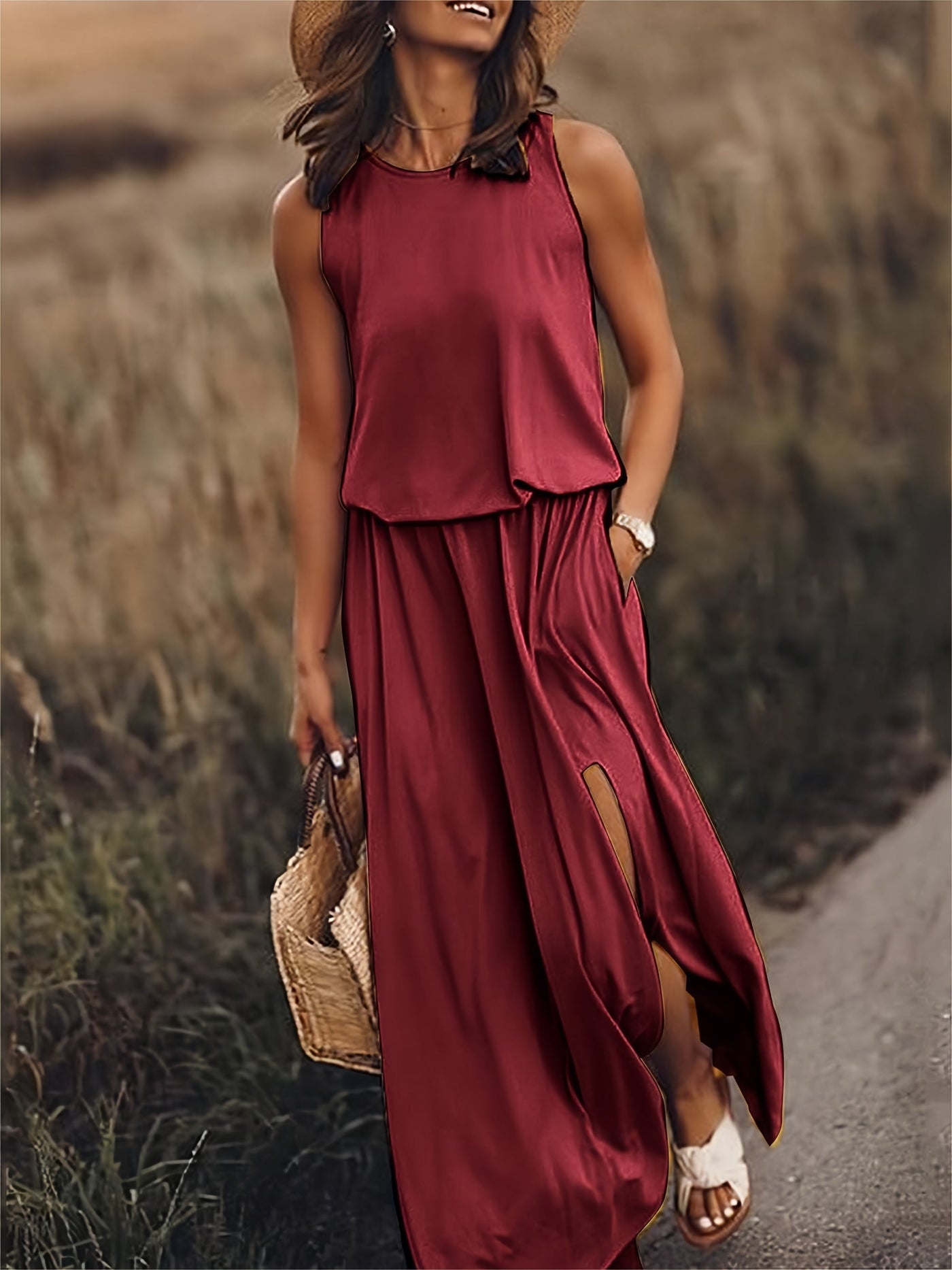 MINERVA I SLEEVELESS MAXI DRESS