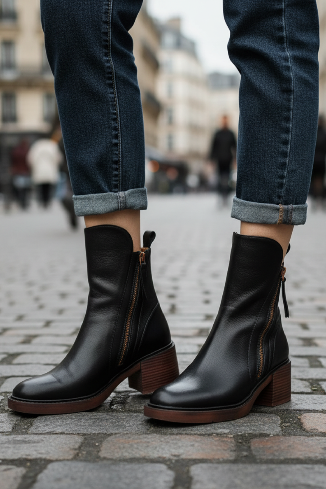 Garciel | Leather Ankle Boots