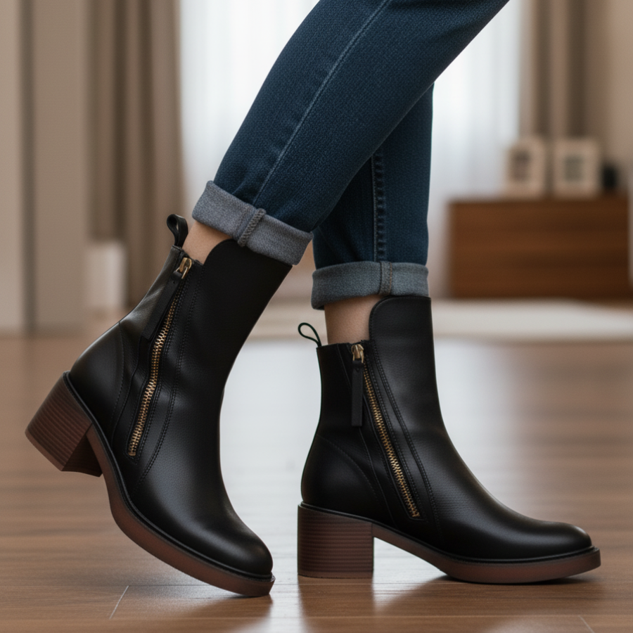 Garciel | Leather Ankle Boots