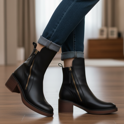 Garciel | Leather Ankle Boots