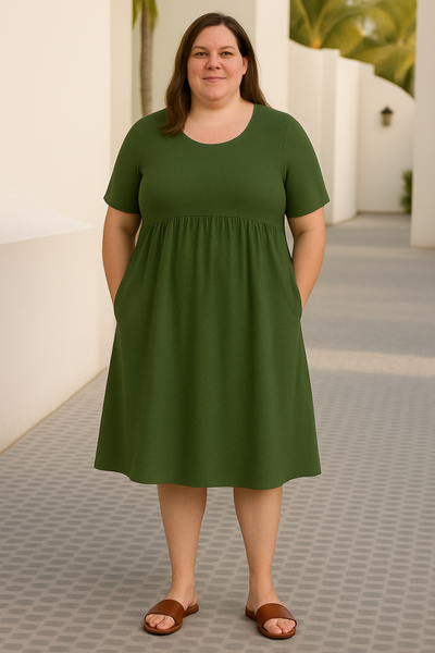 Sandra™ | Casual Loose Tummy Covering Dress