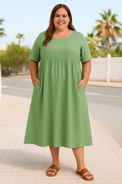 Sandra™ | Casual Loose Tummy Covering Dress