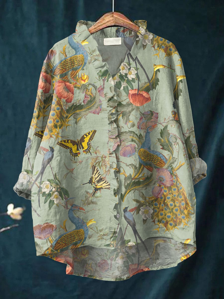Scarlett Vintage Colourful Blouse