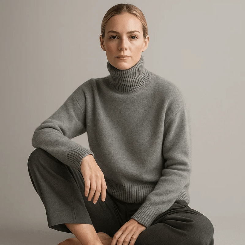 Amelie | Luxurious Turtleneck Sweater Made from Cashmere Blend