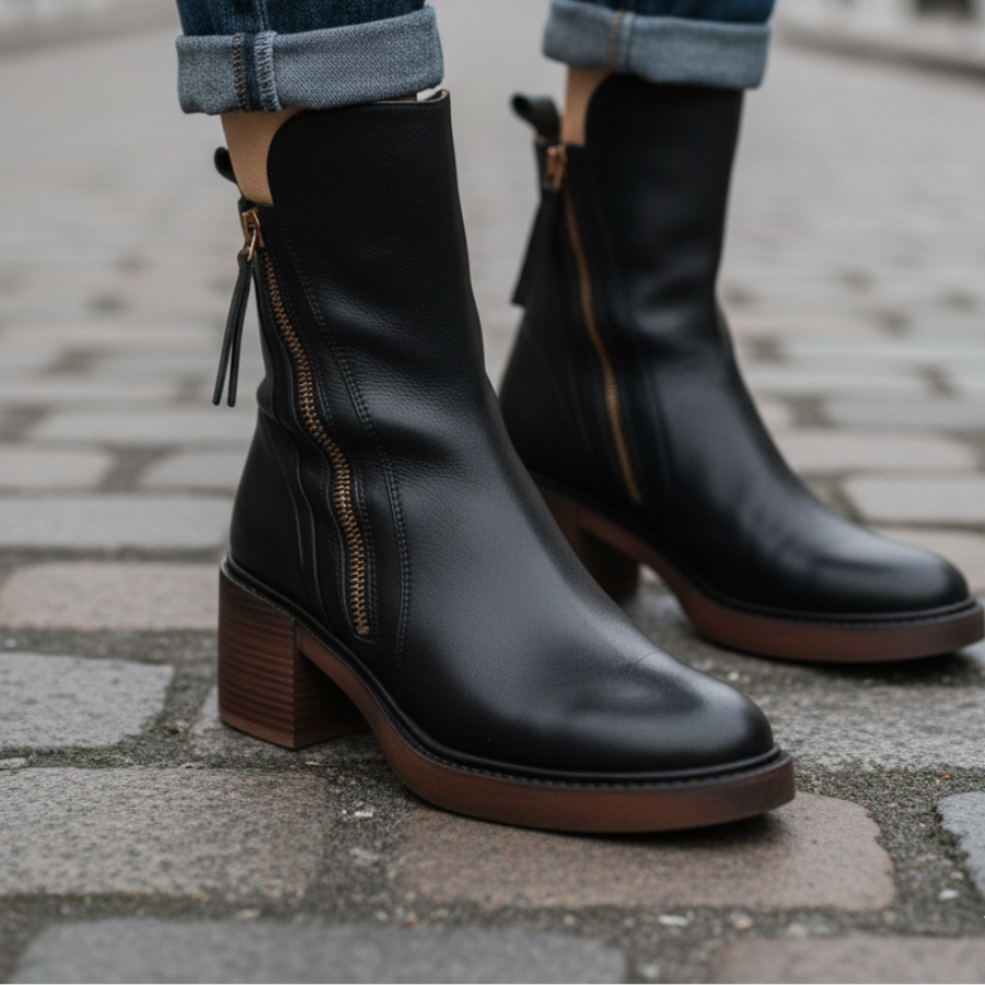 Garciel | Leather Ankle Boots