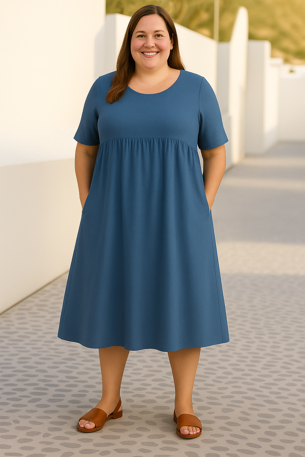 Sandra™ | Casual Loose Tummy Covering Dress