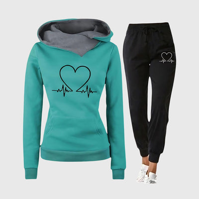 Hilary | Heartbeat Tracksuit Set