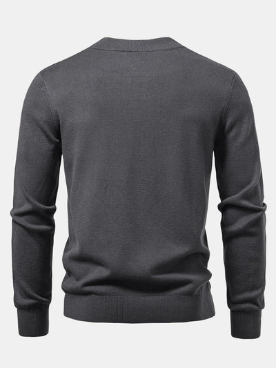 Stripe Mock Neck Sweater