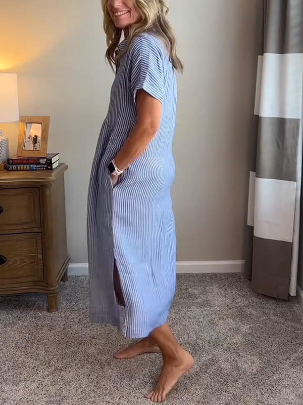 CASSIE | ELEGANT STRIPED DRESS