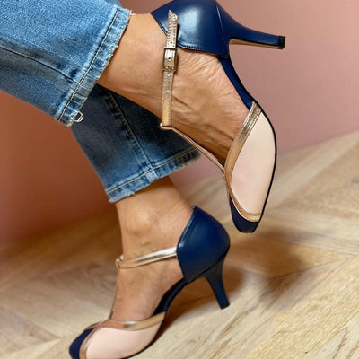 Laya™ | T-Strap Pumps, Round Toe, Colorful and Comfortable