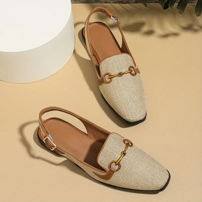 BIANCA | Elegant retro flat sandals for a refined look