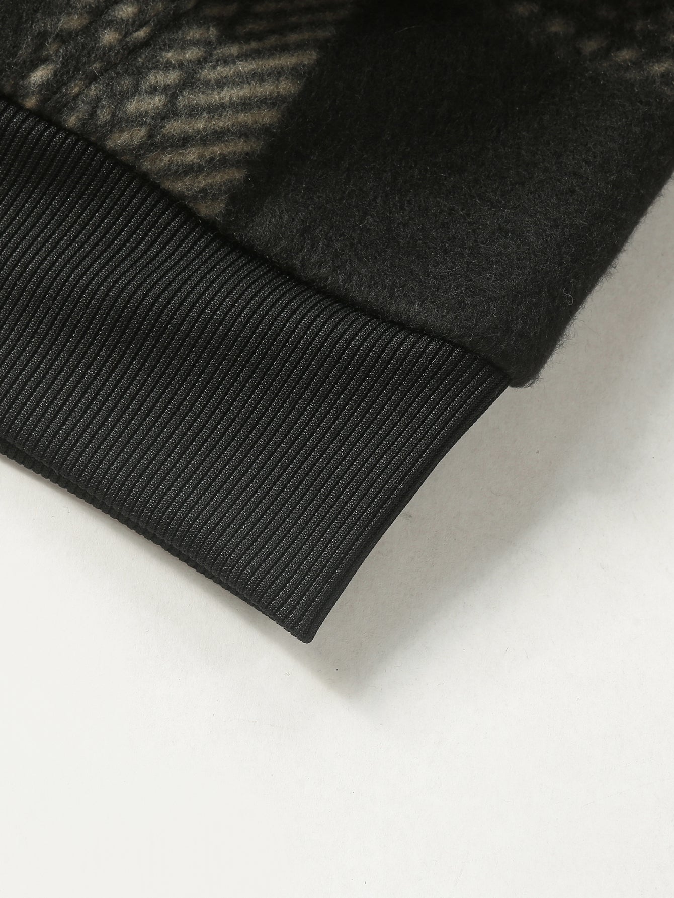 Teddy Lined Flannel Zip Hooded Coat