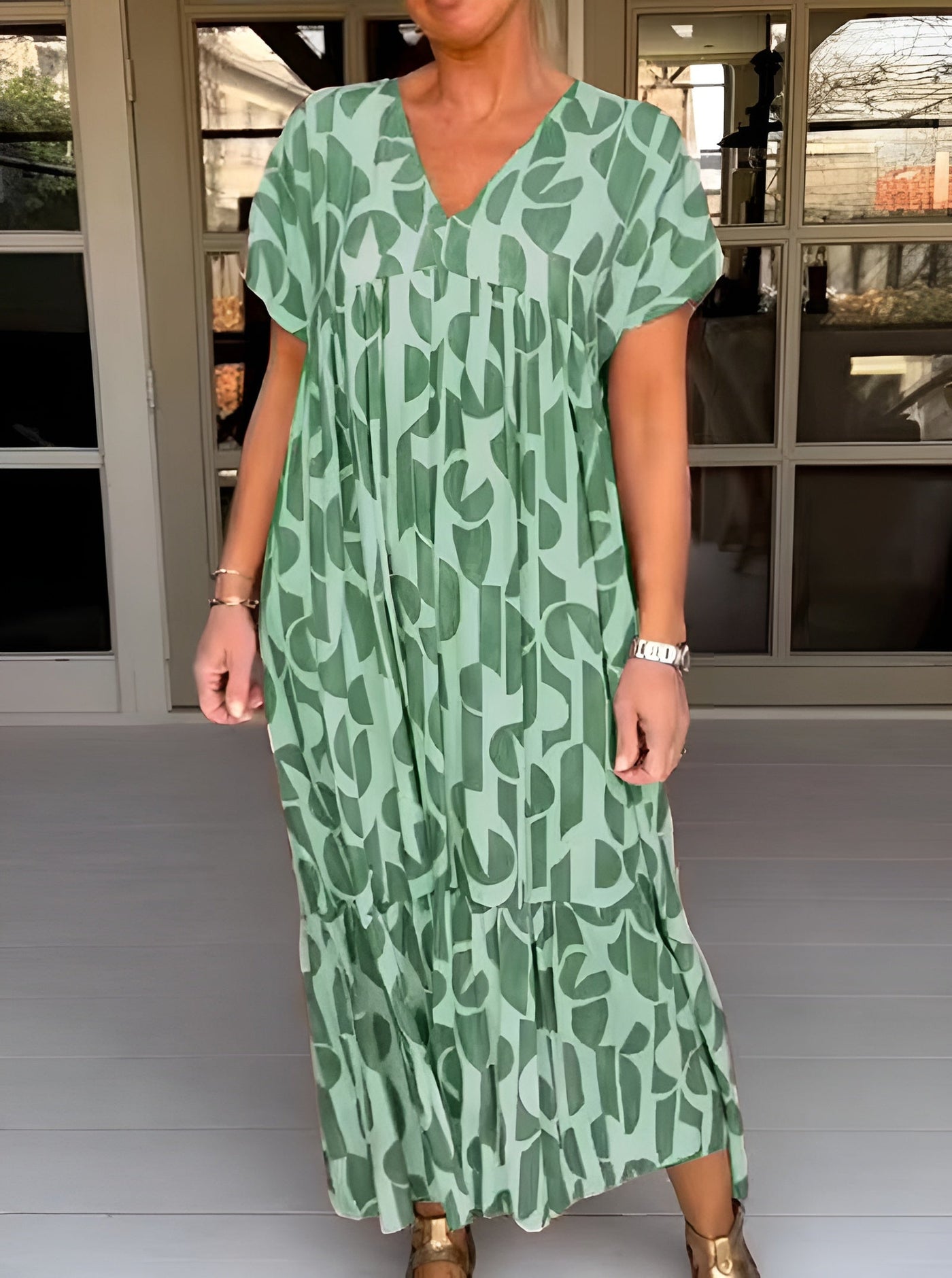 Colette | Flowing V-Neck Dress